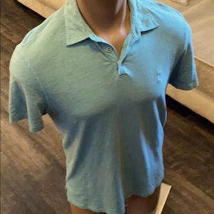 John Varvatos Teal Vintage Soft Polo